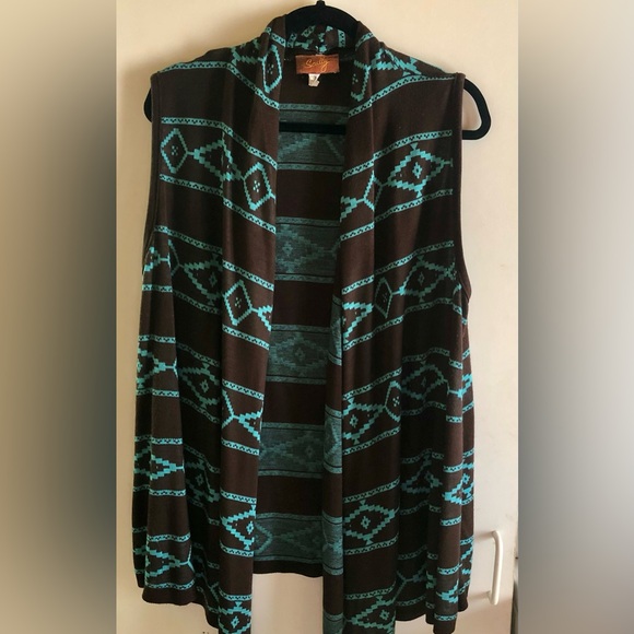 Scully Other - Scully, Women’s Shawl Collar Vest Southwestern style one size fits all